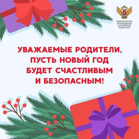 Правила безопасности в период новогодних праздников