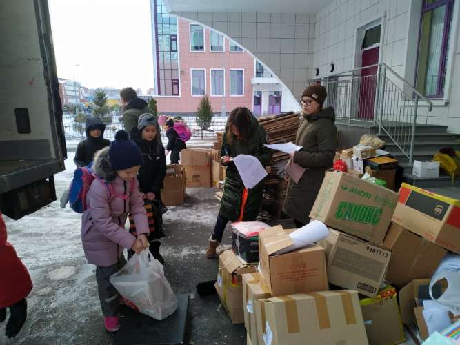 В  школе прошла акция по сбору макулатуры «Бумажный бум»