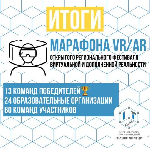 Стали известны результаты открытого регионального фестиваля виртуальной и дополненной реальности «Марафон VR/AR 2022»