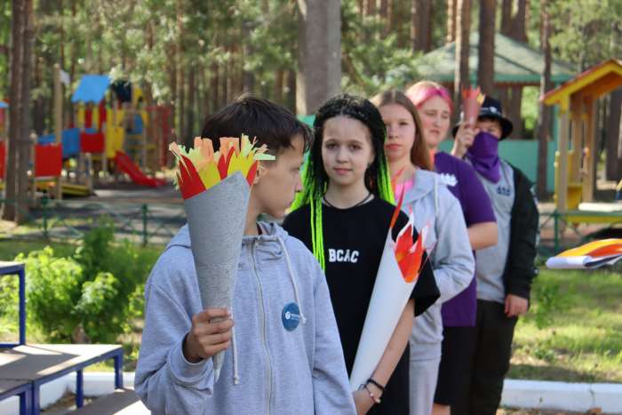 В лагере "Дружных" для ребят провели насыщенную программу под названием "Малые Олимпийские игры"